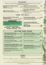 Potting Shed Spring Menu Page 2