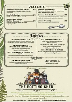 Potting Shed Menu Spring 2026 page 3